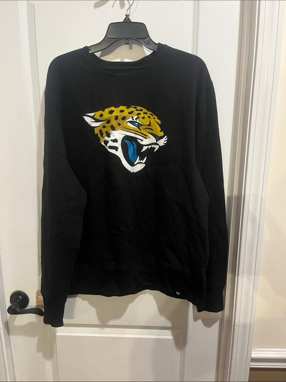 Men's Black Crewneck Sweater with Jacksonville Jaguar’s